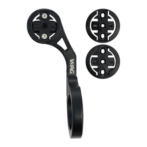 Wag supporto per Ciclocomputer al Manubrio alluminio GARMIN/BRYTON/WAHOO